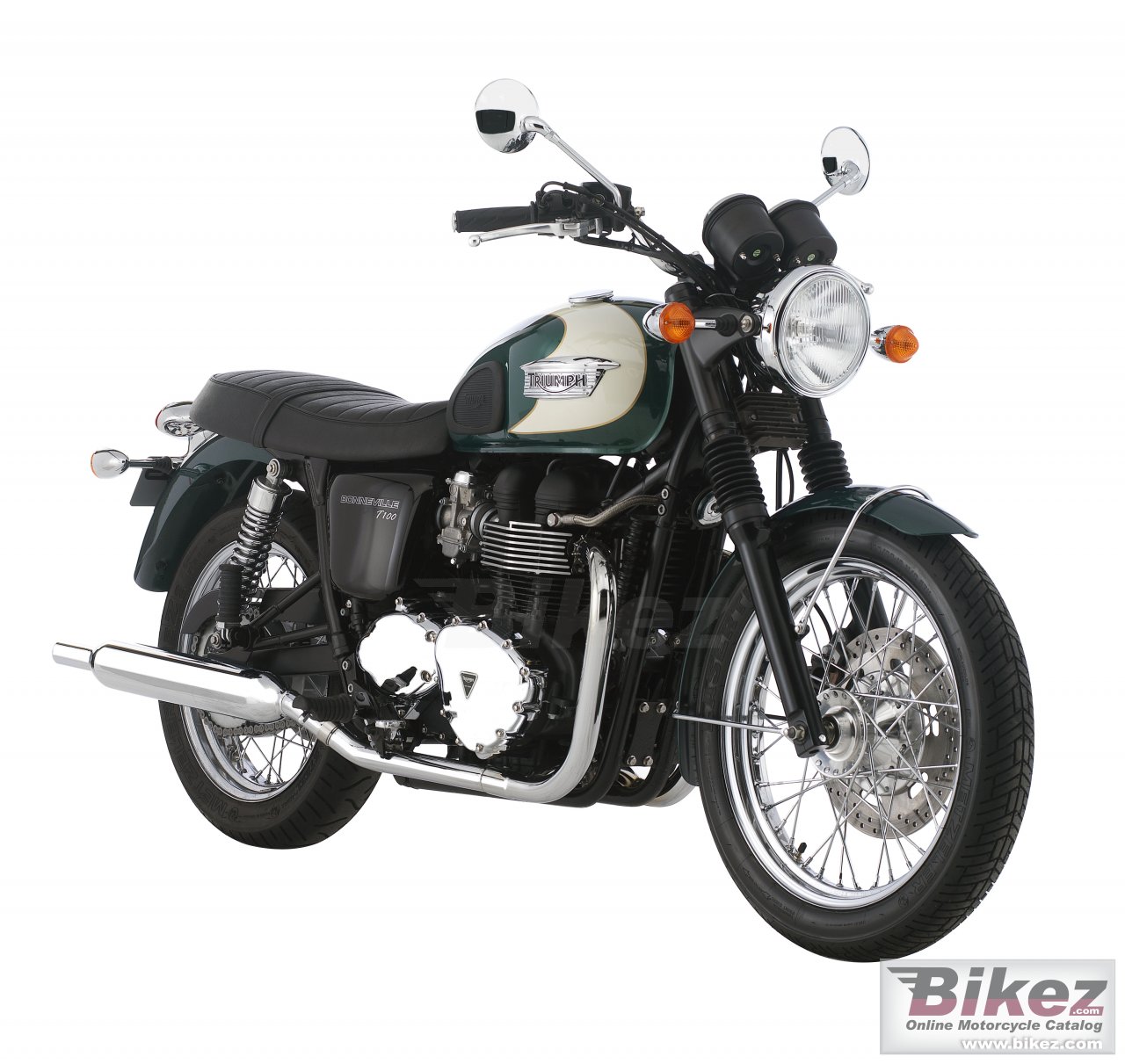Big Triumph bonneville t100 picture and wallpaper from Bikez.com